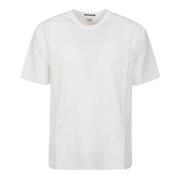 C.p. Company Vit Merceriserad Jersey Logotyp T-Shirt White, Herr