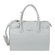 Gaëlle Paris Vit Maxi Shopper Handväska med Logotyp White, Dam