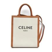 Celine Vintage Pre-owned Canvas celine-vskor White, Dam