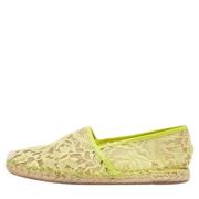 Valentino Vintage Pre-owned Spets espadriller Yellow, Dam