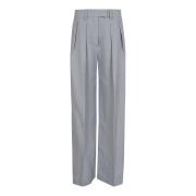 Brunello Cucinelli Straight Trousers Gray, Dam