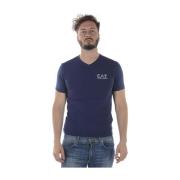 Emporio Armani EA7 Stiliga T-shirts för män och kvinnor Blue, Herr