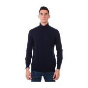 Daniele Alessandrini Räfflad Sweater Pullover Blue, Herr