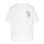 Samsøe Samsøe Sawind tryckt T-shirt White, Unisex