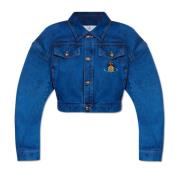 Vivienne Westwood Beskuren jeansjacka Blue, Dam