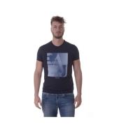 Armani Jeans Casual Logo Print Sweatshirt Blue, Herr