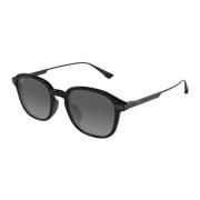Maui Jim Kaouo AF Gs625-02 Shiny Black w/Gunmetal Sunglasses Black, He...