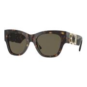 Versace Stiliga solglasögon i svart Brown, Dam