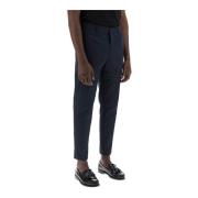 Etro Cropped Trousers Blue, Herr