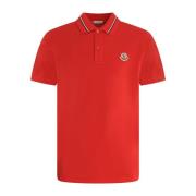 Moncler Polo Shirts Red, Herr
