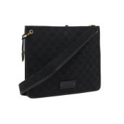 Gucci Vintage Pre-owned Canvas gucci-vskor Black, Dam