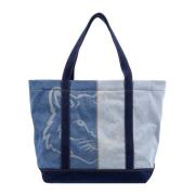 Maison Kitsuné Shoulder Bags Blue, Dam