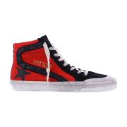 Golden Goose Röd/svart Slide Sneaker Red, Dam