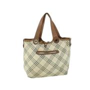 Burberry Vintage Pre-owned Canvas handvskor Beige, Dam