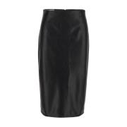 Lardini Leather Skirts Black, Dam