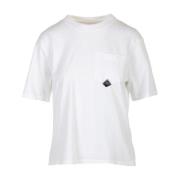 Roy Roger's Vit Ficka T-shirt White, Dam