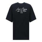 Axel Arigato Svart Bomull Jersey Logo T-shirt Black, Herr