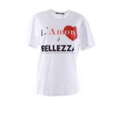 Dolce & Gabbana LAmore È Bellezza T-Shirt för Kvinnor White, Dam