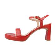 Unisa High Heel Sandals Red, Dam