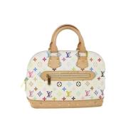 Louis Vuitton Vintage Pre-owned Canvas handvskor White, Dam