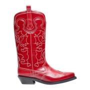 Ganni Boots Red, Dam