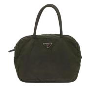 Prada Vintage Pre-owned Tyg prada-vskor Green, Dam