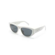 Celine Cl4278Us 25A Sunglasses White, Dam