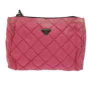 Prada Vintage Pre-owned Tyg kuvertvskor Pink, Dam