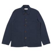 Universal Works Klassisk Navy Twill Arbetsjacka Blue, Herr