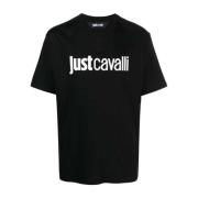 Just Cavalli T-Shirts Black, Herr