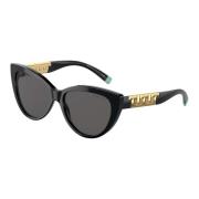 Tiffany Black/Dark Grey Sunglasses TF 4200 Black, Dam