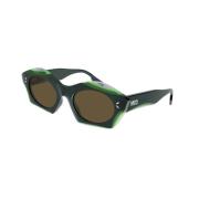 Alexander McQueen Sunglasses Green, Dam