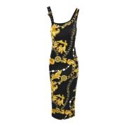 Versace Jeans Couture Midi Dresses Multicolor, Dam