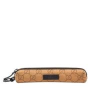 Gucci Vintage Pre-owned Canvas nyckelhllare Beige, Dam