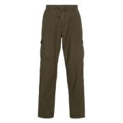 Herno Straight Trousers Green, Herr