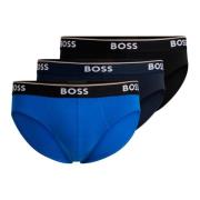 Hugo Boss 3-Pack Bomullsbriefs med Logomärkt Midjeband Multicolor, Her...