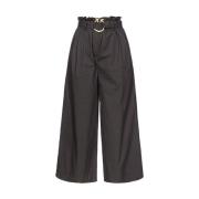 Pinko Wide Trousers Black, Dam