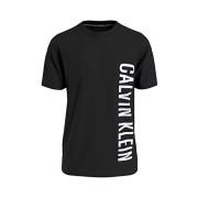 Calvin Klein Bomull T-shirt med Fet Fronttext Black, Herr