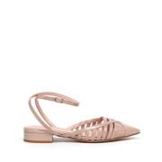Anna F. Flat Sandals Pink, Dam