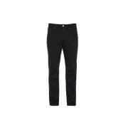 Schott NYC Straight Leg 100% Bomull Jeans - Svart Black, Herr