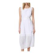 Twinset Midi Dresses White, Dam