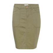 Cream Short Skirts Green, Dam