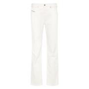 Diesel Loose-fit Jeans White, Dam