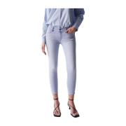 Salsa Wonder Skinny Cropped Jeans Blue, Dam