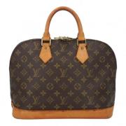 Louis Vuitton Vintage Pre-owned Canvas handvskor Brown, Dam