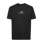 Paul & Shark Jersey Bomull Tryckt T-shirt Black, Herr