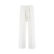 Kiton Wide Trousers White, Dam