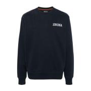 Ermenegildo Zegna Sweatshirts Black, Herr