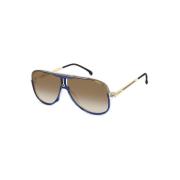 Carrera Blå Ram Solglasögon med Anti-Reflekterande Linser Blue, Unisex