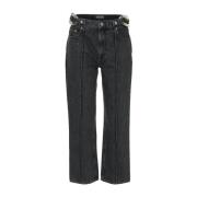 JW Anderson Straight Jeans Black, Dam